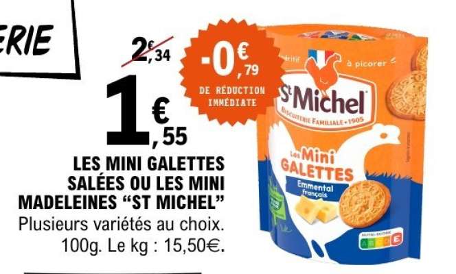 LES MINI GALETTES SALÉES OU LES MINI MADELEINES “ST MICHEL”