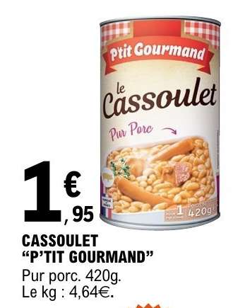 CASSOULET “P’TIT GOURMAND”