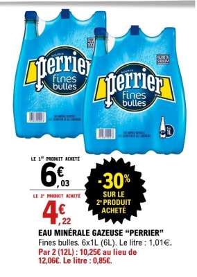 Eau Minérale Gazeuse 'Perrier'
