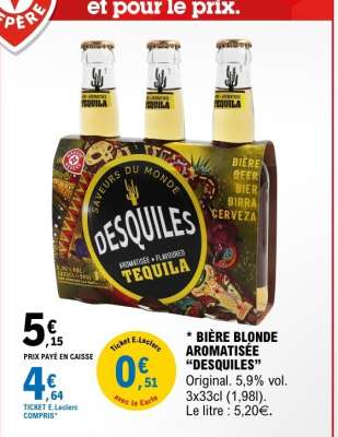 BIÈRE BLONDE AROMATISÉE “DESQUILES”