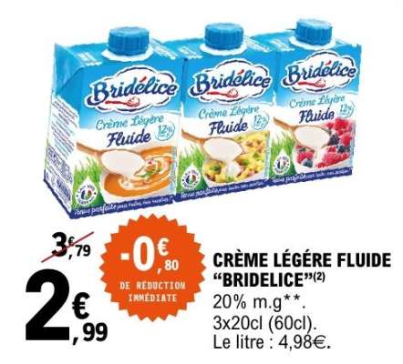 Crème Légère Fluide Bridélice