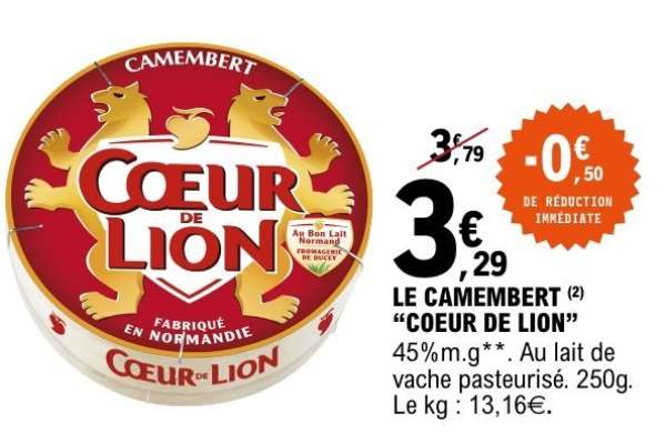 Le Camembert 'Coeur de Lion'