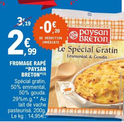 FROMAGE RÂPÉ “PAYSAN BRETON”