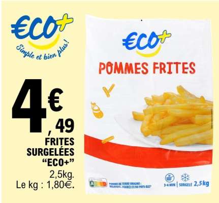 FRITES SURGELÉES “ECO+”