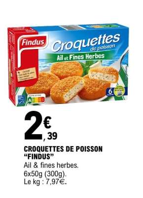 CROQUETTES DE POISSON “FINDUS”