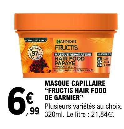 Masque Capillaire "Fructis Hair Food de Garnier"