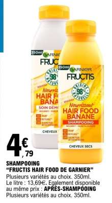 SHAMPOOING "FRUCTIS HAIR FOOD DE GARNIER"