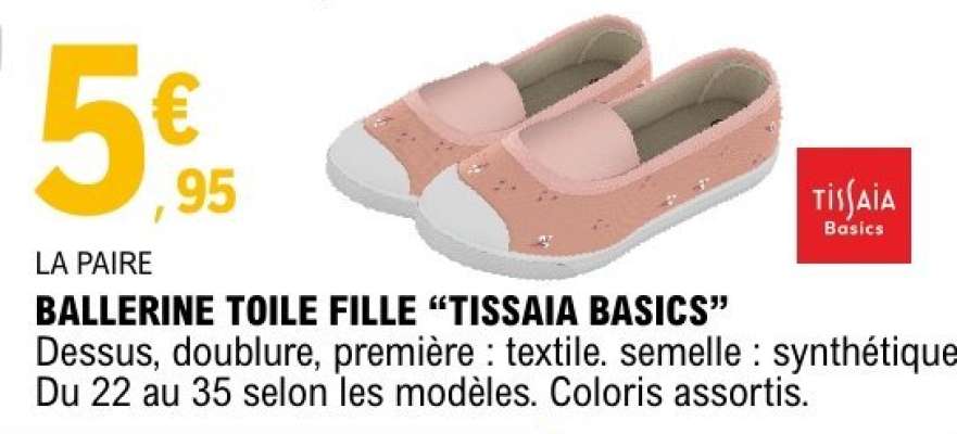 BALLERINE TOILE FILLE “TISSAIA BASICS”