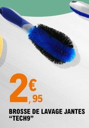 BROSSE DE LAVAGE JANTES "TECH9"