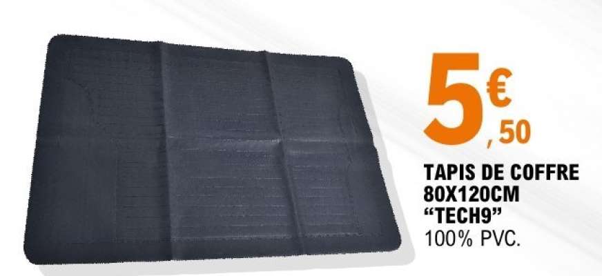 TAPIS DE COFFRE 80X120CM "TECH9"
