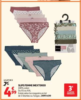 SLIPS FEMME INEXTENSO