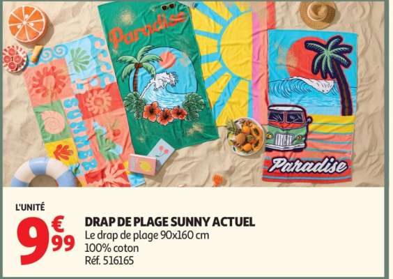 DRAP DE PLAGE SUNNY ACTUEL