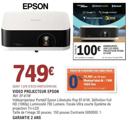 VIDEOPROJECTEUR EPSON