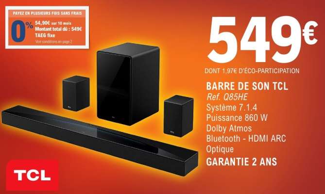 BARRE DE SON TCL