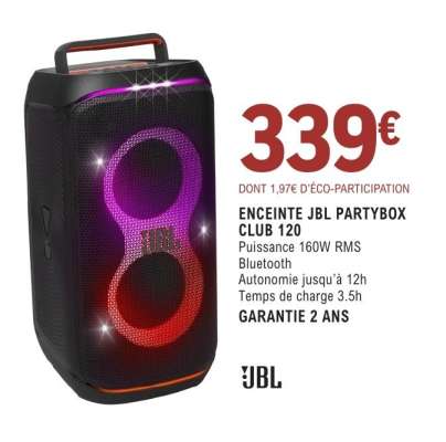 ENCEINTE JBL PARTYBOX CLUB 120