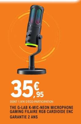 THE G-LAB K-MIC-NEON MICROPHONE