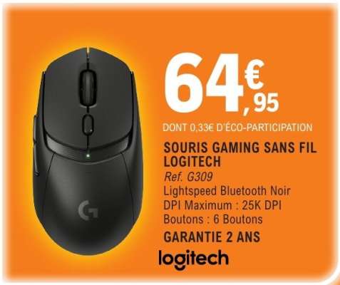 SOURIS GAMING SANS FIL LOGITECH