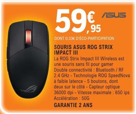 SOURIS ASUS ROG STRIX IMPACT III