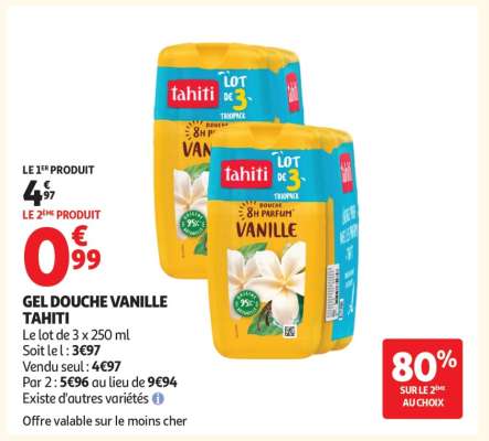 GEL DOUCHE VANILLE TAHITI