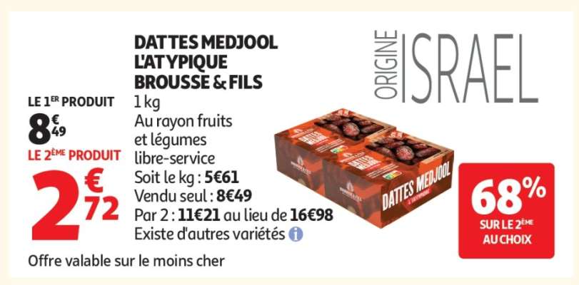 DATTES MEDJOOL L'ATYPIQUE BROUSSE & FILS