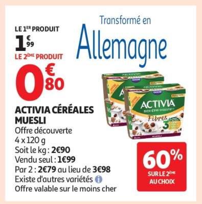 Activia Céréales Muesli