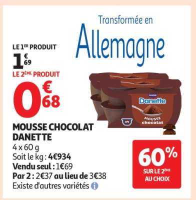 MOUSSE CHOCOLAT DANETTE
