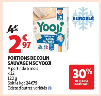 PORTIONS DE COLIN SAUVAGE MSC YOOJI