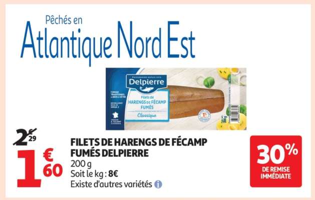 Filets De Harengs De Fécamp Fumés Delpierre