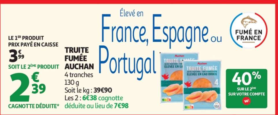 Truite Fumée Auchan