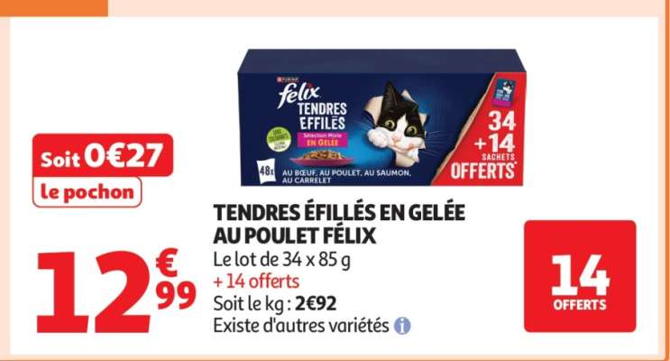 TENDRES ÉFILÉS EN GELÉE AU POULET FÉLIX