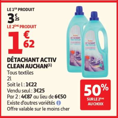 DÉTACHANT ACTIV CLEAN AUCHAN