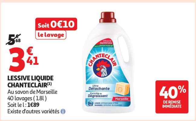 LESSIVE LIQUIDE "CHANTECLAIR"
