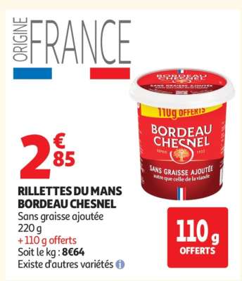 Rillettes Du Mans Bordeau Chesnel