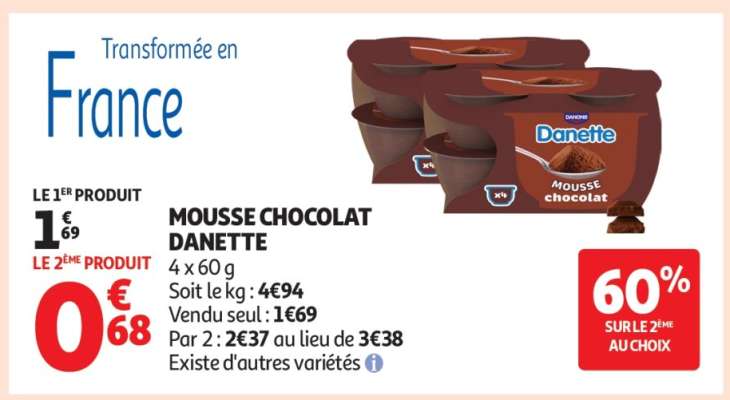 MOUSSE CHOCOLAT DANETTE