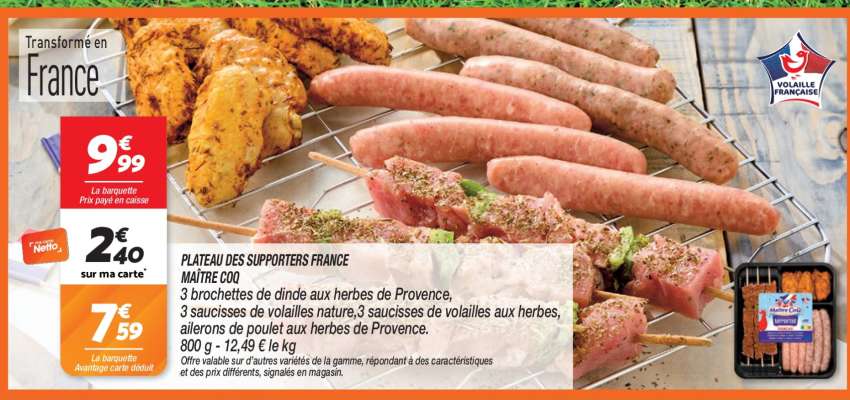 PLATEAU DES SUPPORTERS FRANCE MAÎTRE COQ