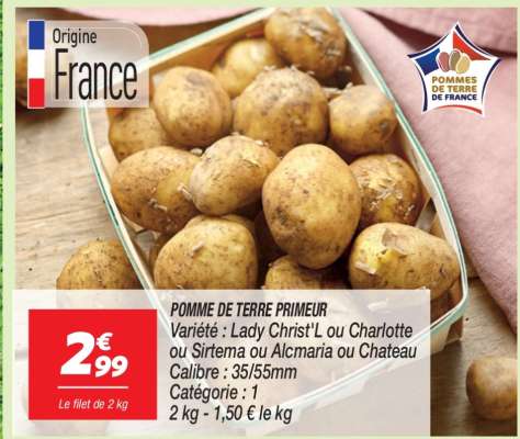Pomme de terre Primeur