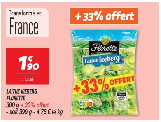 Laitue Iceberg Florette