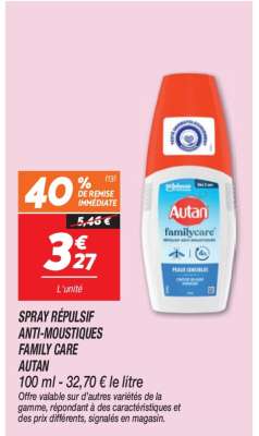 SPRAY RÉPULSIF ANTI-MOUSTIQUES FAMILY CARE