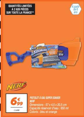 Pistolet à eau Super Soaker