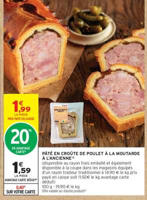 Pâté En Croute De Poulet À La Moutarde À L'ancienne