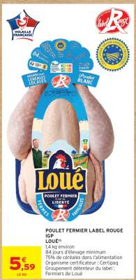 POULET FERMIER LABEL ROUGE IGP