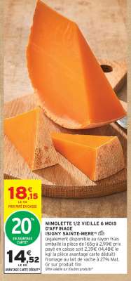 Mimolette 1/2 vieille 6 mois d'affinage