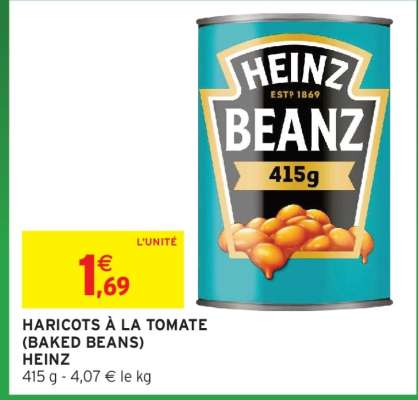 HARICOTS À LA TOMATE (BAKED BEANS) HEINZ