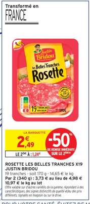ROSETTE LES BELLES TRANCHES X19 JUSTIN BRIDOU