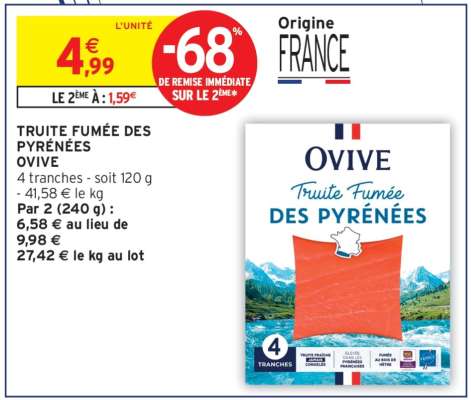 Truite Fumée Des Pyrénées Ovive
