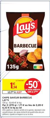 Chips Saveur Barbecue Lay's
