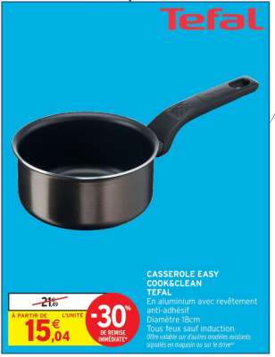 Casserole Easy Cook&Clean Tefal