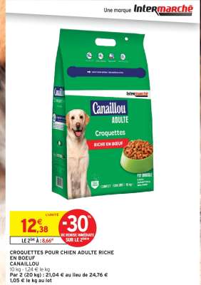 CROQUETTES POUR CHIEN ADULTE RICHE EN BOEUF