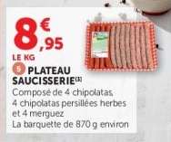 PLATEAU SAUCISSERIE