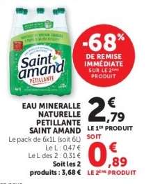 Eau Minérale Naturelle Pétillante 'Saint Amand'